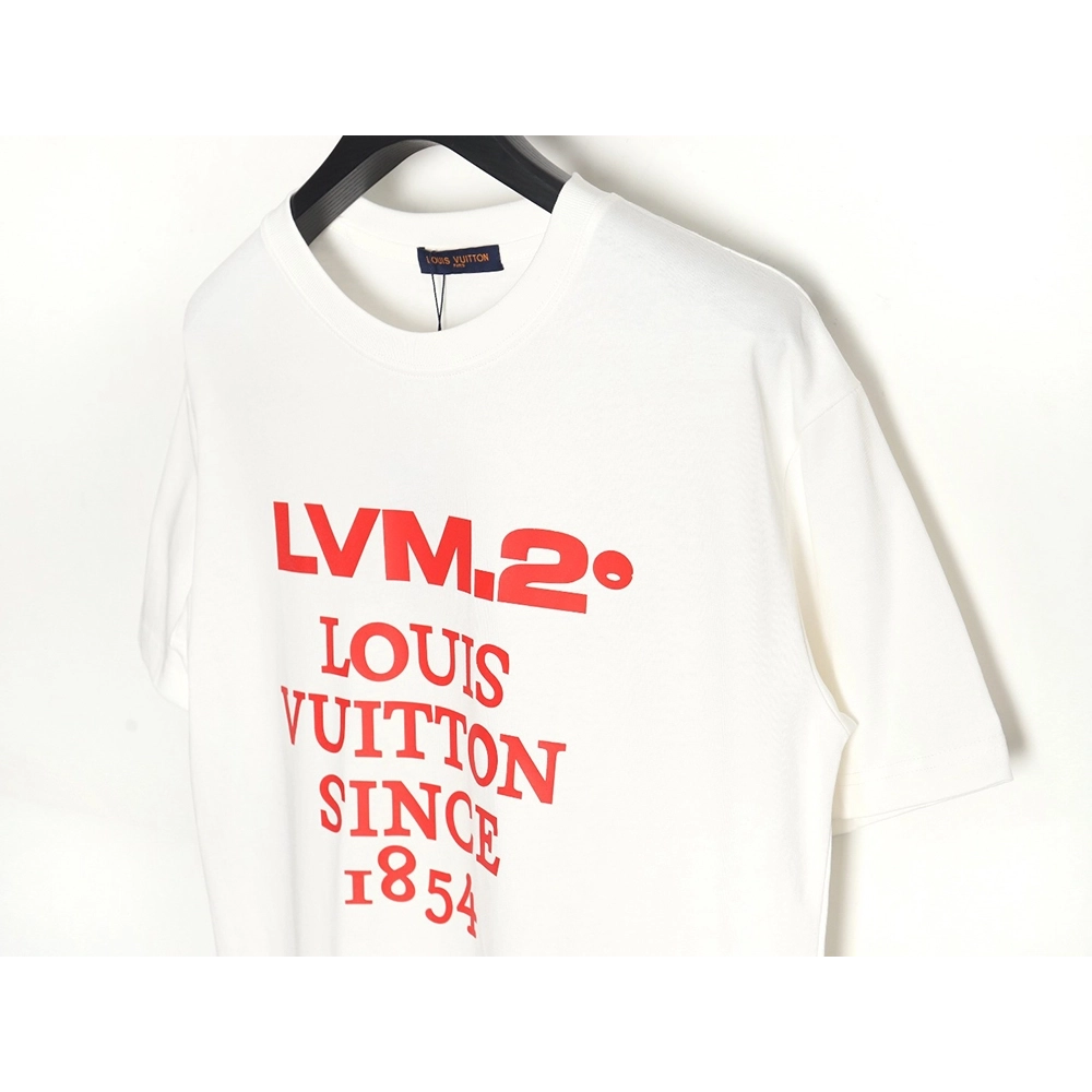 Reps Louis Vuitton LV 24SS red letter short-sleeved T-shirt,All order with free shipping Reps Louis Vuitton