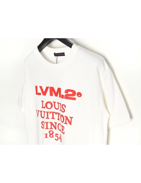Reps Louis Vuitton LV 24SS red letter short-sleeved T-shirt,All order with free shipping Reps Louis Vuitton