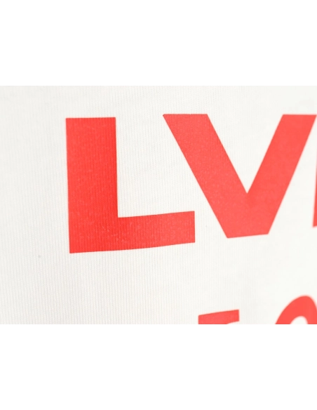 Reps Louis Vuitton LV 24SS red letter short-sleeved T-shirt,All order with free shipping Reps Louis Vuitton