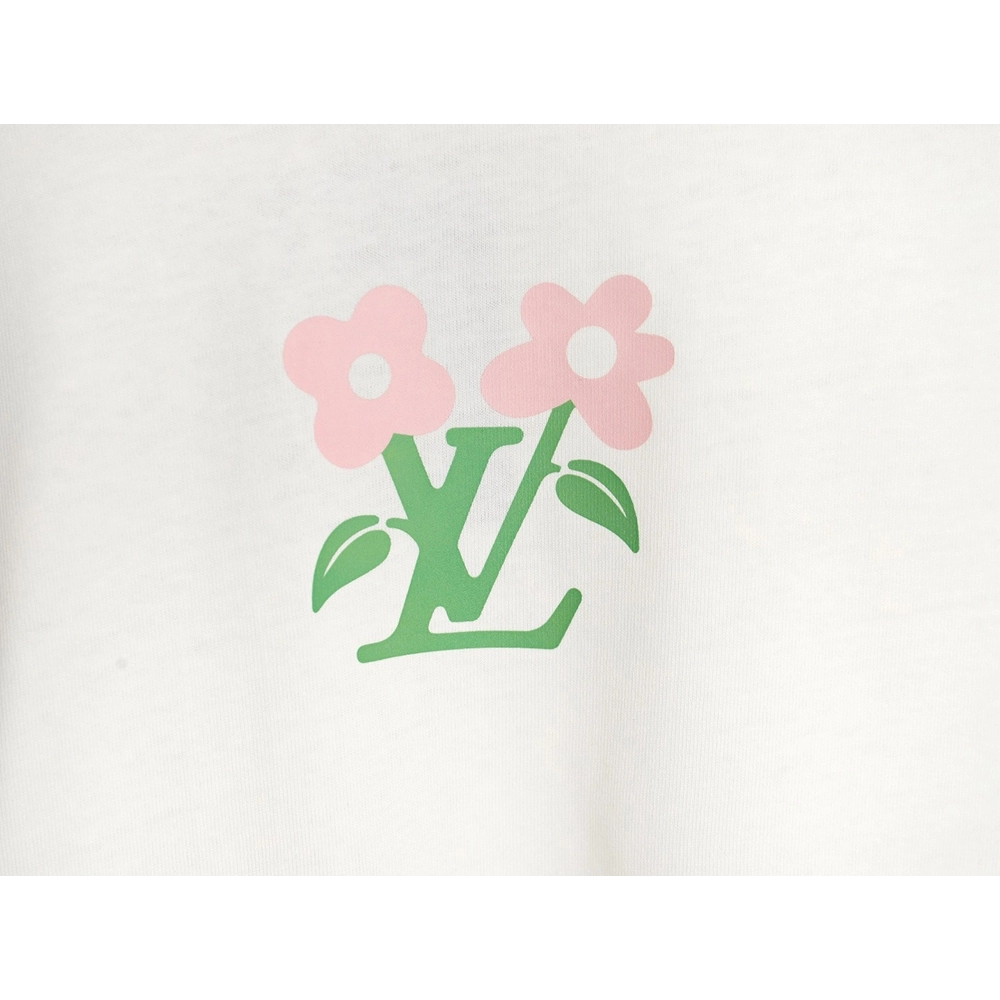Reps Louis Vuitton LV 24SS floral lettering short-sleeved T-shirt,All order with free shipping Reps Louis Vuitton
