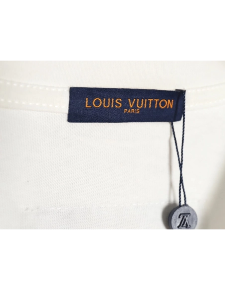 Reps Louis Vuitton LV24SS block letter short-sleeved T-shirt,All order with free shipping Reps Louis Vuitton