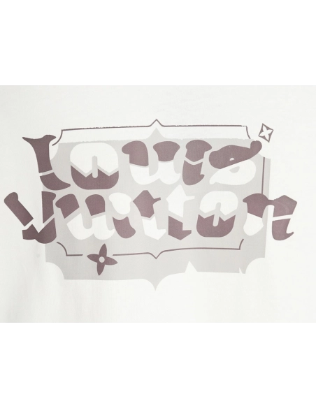 Reps Louis Vuitton LV24SS block letter short-sleeved T-shirt,All order with free shipping Reps Louis Vuitton