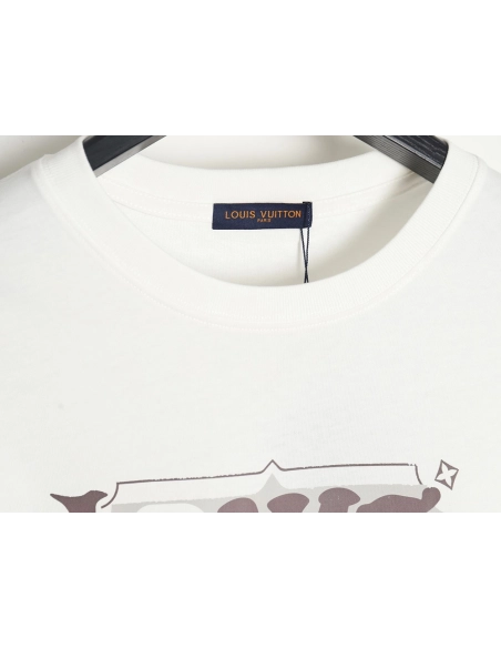 Reps Louis Vuitton LV24SS block letter short-sleeved T-shirt,All order with free shipping Reps Louis Vuitton