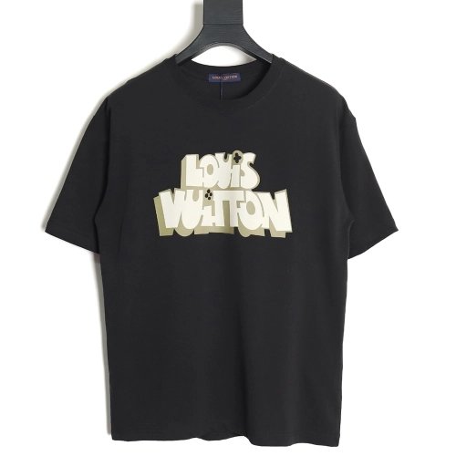 Reps Louis Vuitton LV 24SS shadow letter short-sleeved T-shirt_TSK1,All order with free shipping Reps Louis Vuitton