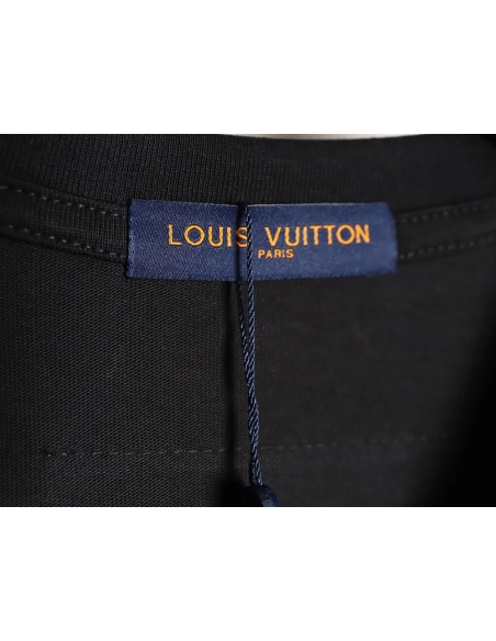 Reps Louis Vuitton LV 24SS shadow letter short-sleeved T-shirt_TSK1,All order with free shipping Reps Louis Vuitton