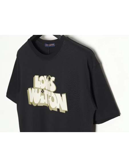 Reps Louis Vuitton LV 24SS shadow letter short-sleeved T-shirt_TSK1,All order with free shipping Reps Louis Vuitton