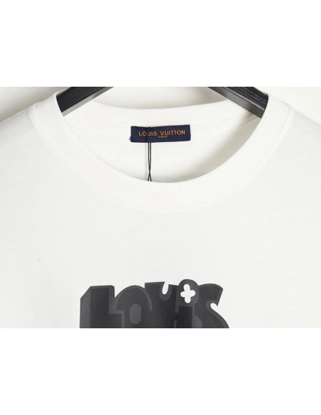 Reps Louis Vuitton LV 24SS shadow letter short-sleeved T-shirt,All order with free shipping Reps Louis Vuitton