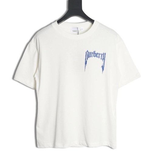 Burberry 24SS Gothic Letters Short Sleeve T-Shirt,All order with free shipping Burberry