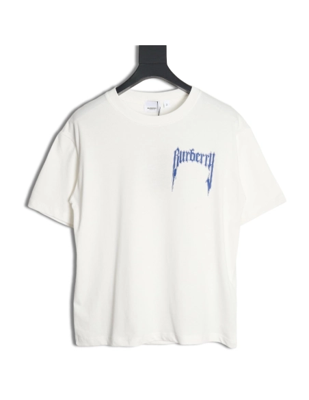 Burberry 24SS Gothic Letters Short Sleeve T-Shirt,All order with free shipping Burberry