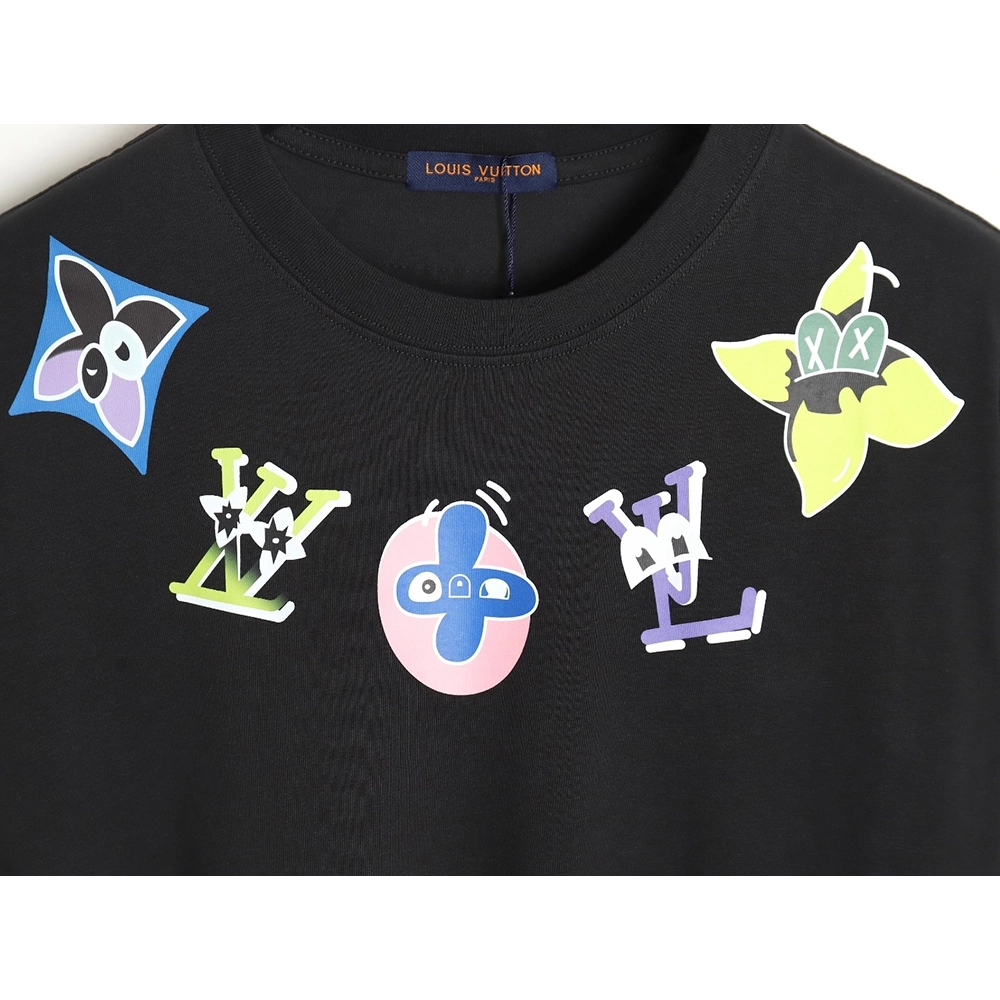 Reps Louis Vuitton 24SS cartoon logo short-sleeved T-shirt,All order with free shipping Reps Louis Vuitton