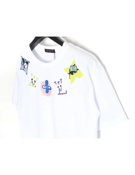 Reps Louis Vuitton 24SS cartoon logo short-sleeved T-shirt,All order with free shipping Reps Louis Vuitton
