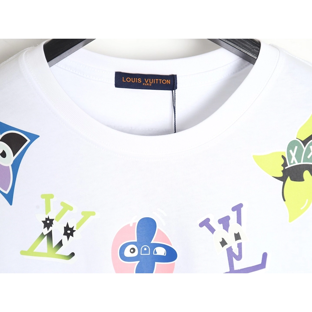 Reps Louis Vuitton 24SS cartoon logo short-sleeved T-shirt,All order with free shipping Reps Louis Vuitton