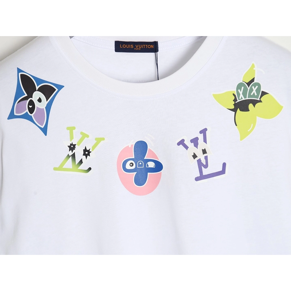 Reps Louis Vuitton 24SS cartoon logo short-sleeved T-shirt,All order with free shipping Reps Louis Vuitton