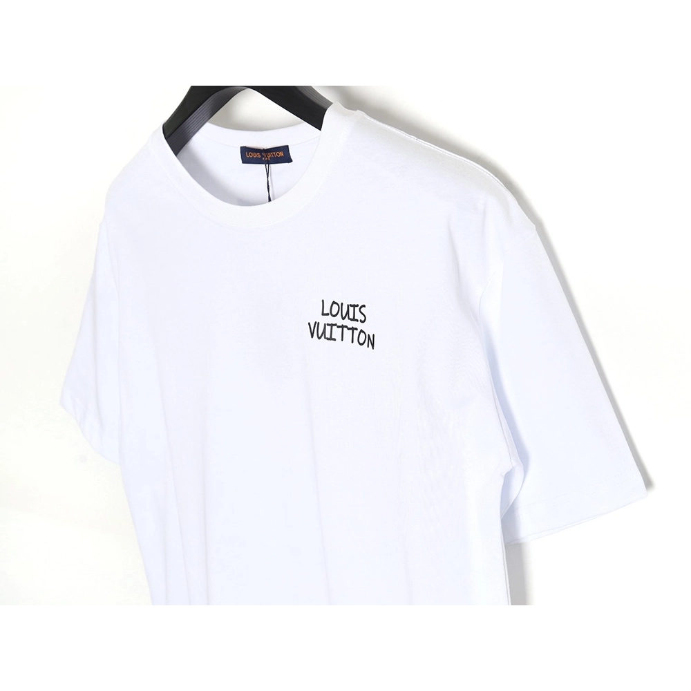 Reps Louis Vuitton LV24SS short-sleeved T-shirt back small flowers,All order with free shipping Reps Louis Vuitton