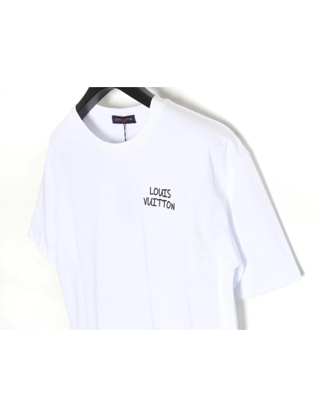 Reps Louis Vuitton LV24SS short-sleeved T-shirt back small flowers,All order with free shipping Reps Louis Vuitton
