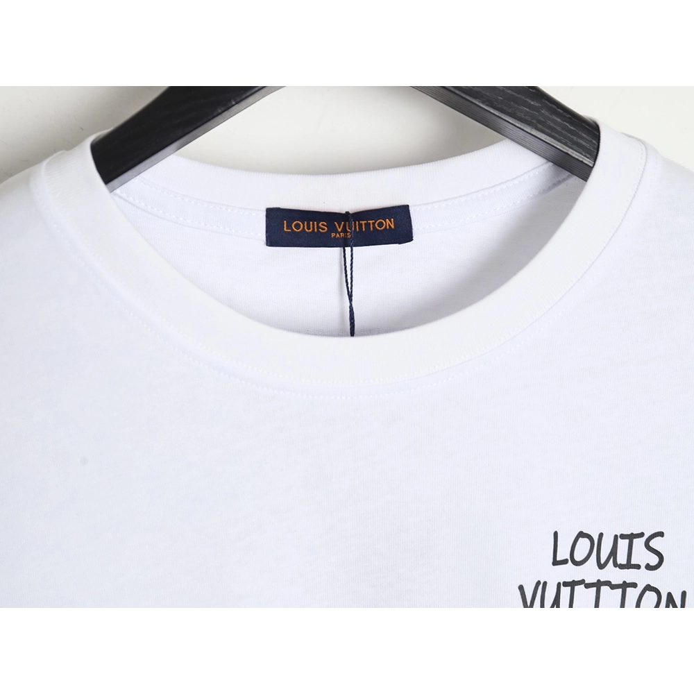 Reps Louis Vuitton LV24SS short-sleeved T-shirt back small flowers,All order with free shipping Reps Louis Vuitton