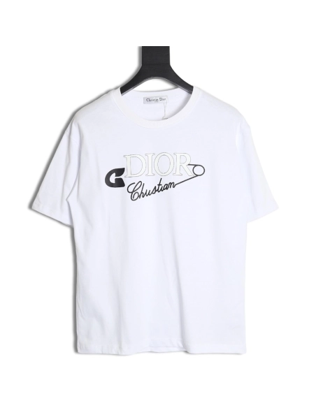 Dior 24SS safety pin short sleeve T-shirt,All order with free shipping Dior