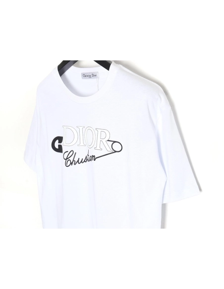 Dior 24SS safety pin short sleeve T-shirt,All order with free shipping Dior