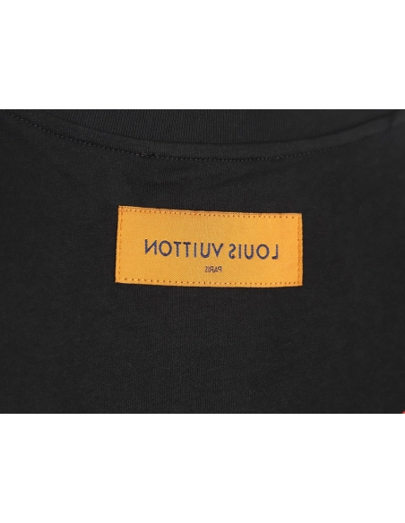 Reps Louis Vuitton Dragon Year Series Tamron Letter Printed Short Sleeve T-shirt TSK1,All order with free shipping Reps Louis Vu