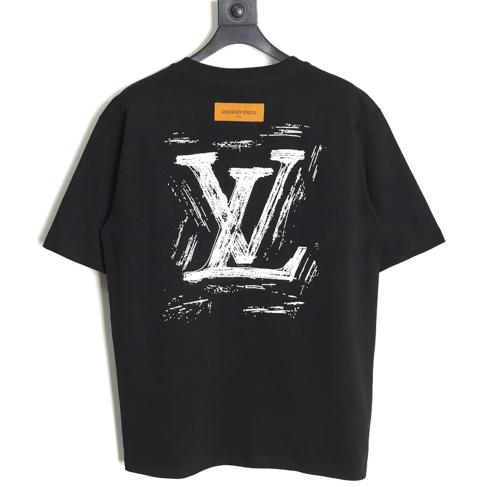 Reps Louis Vuitton 24ss graffiti logo printed short-sleeved T-shirt,All order with free shipping Reps Louis Vuitton