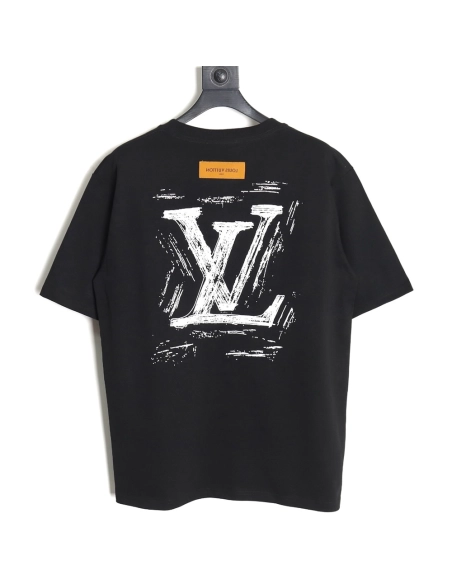 Reps Louis Vuitton 24ss graffiti logo printed short-sleeved T-shirt,All order with free shipping Reps Louis Vuitton