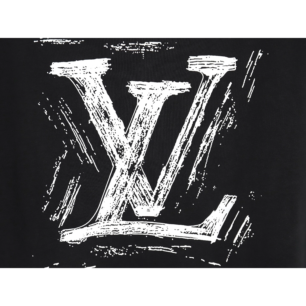 Reps Louis Vuitton 24ss graffiti logo printed short-sleeved T-shirt,All order with free shipping Reps Louis Vuitton