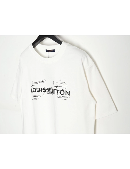 Reps Louis Vuitton 24ss graffiti logo printed short-sleeved T-shirt,All order with free shipping Reps Louis Vuitton