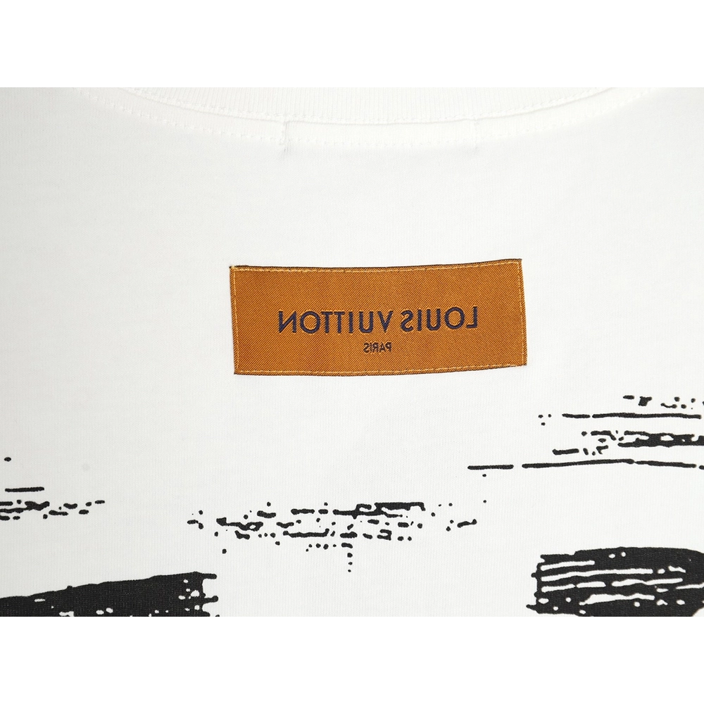 Reps Louis Vuitton 24ss graffiti logo printed short-sleeved T-shirt,All order with free shipping Reps Louis Vuitton