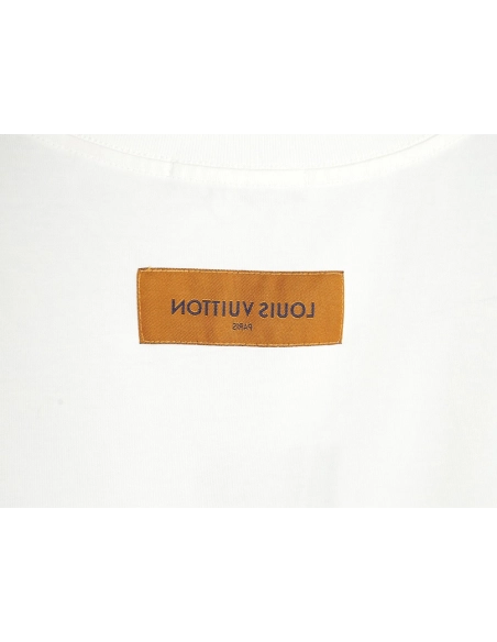 Reps Louis Vuitton 24ss presbyopic gradient digital direct spray short-sleeved T-shirt,All order with free shipping Reps Louis V