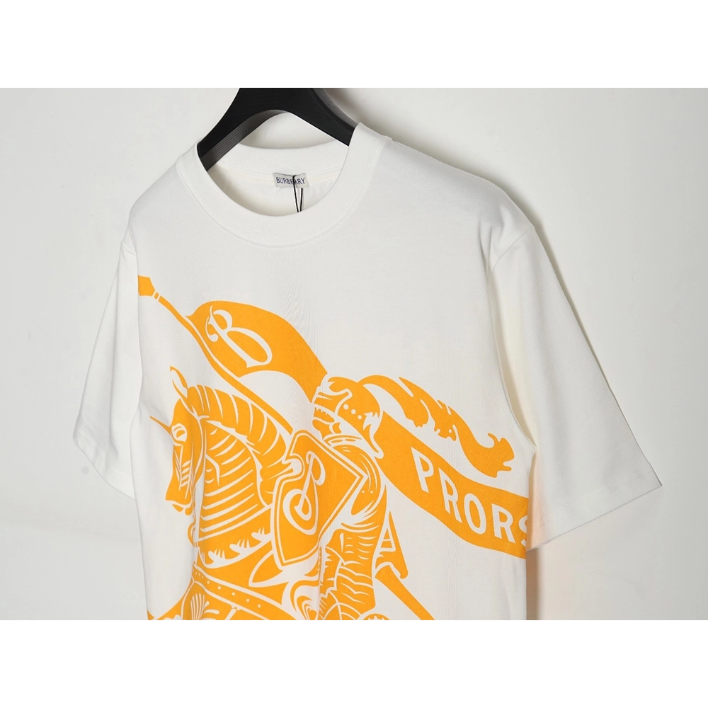 Burberry 24Ss Royal Knight War Horse Print Short Sleeve T-Shirt,All order with free shipping Burberry