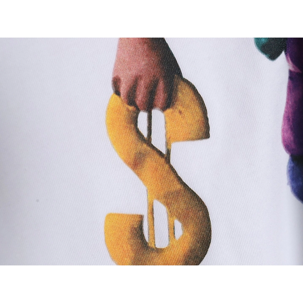 Stussy 2024 Peace ProsperityTee Doll Slogan Back Slogan Short Sleeve T-Shirt TSK1,All order with free shipping Stussy