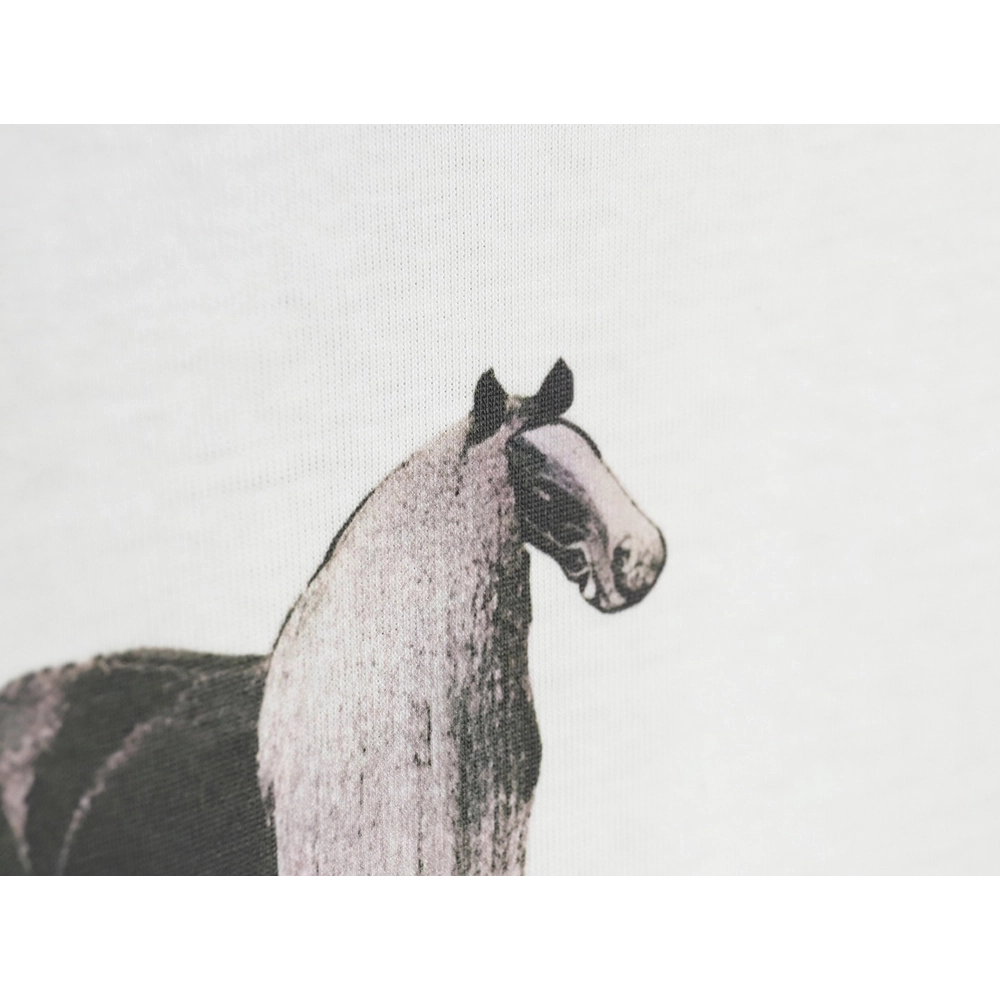 Reps Gucci classic letter LOGO horse head shoes print T-shirt,All order with free shipping Reps Gucci