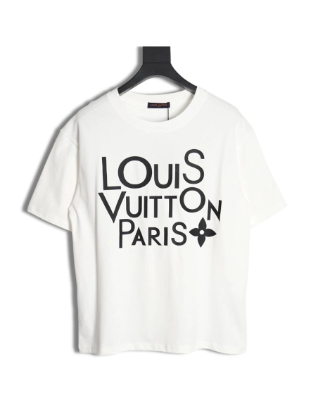Reps Louis Vuitton LV 23SS large letter short-sleeved T-shirt,All order with free shipping Reps Louis Vuitton