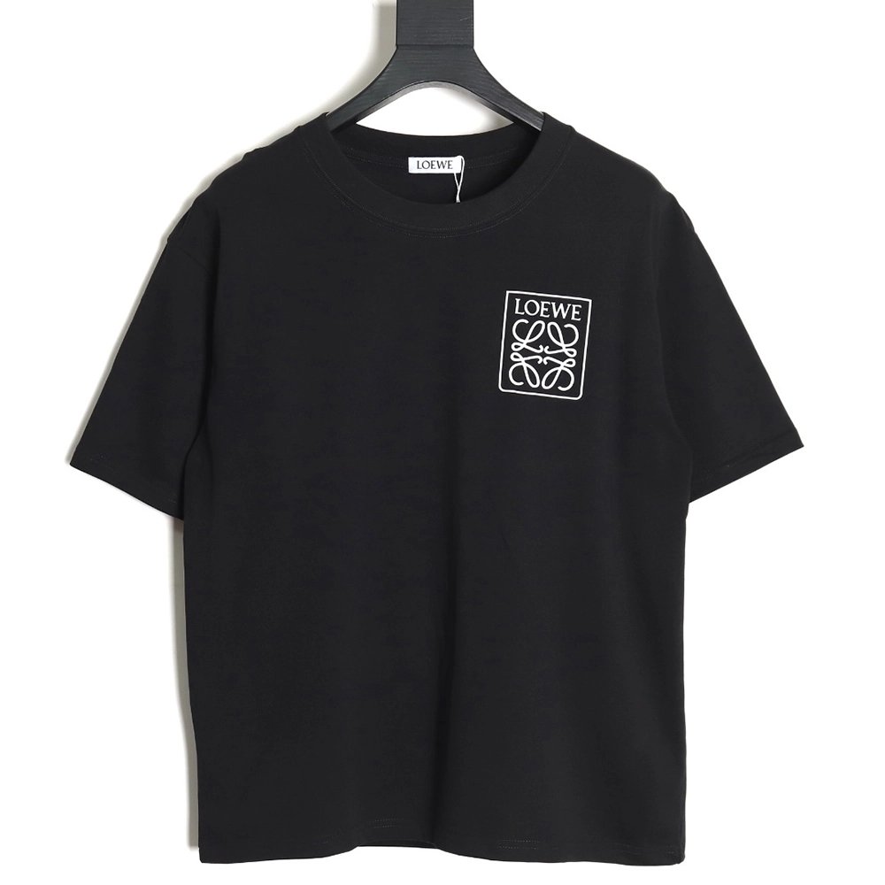 Loewe 23SS three-dimensional embossed four-leaf clover short-sleeved T-shirt TSK1,All order with free shipping Loewe