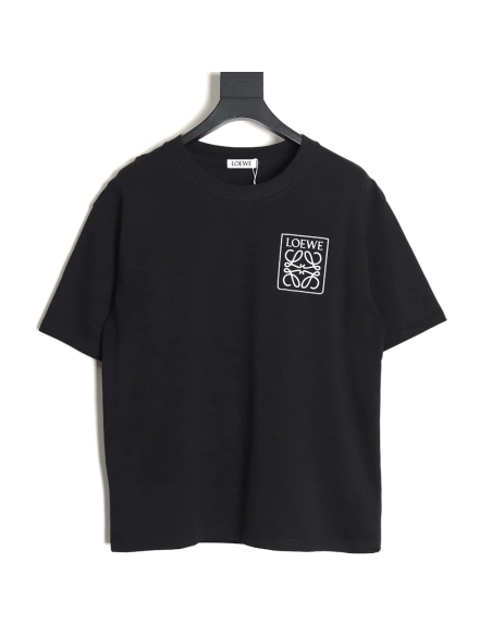 Loewe 23SS three-dimensional embossed four-leaf clover short-sleeved T-shirt TSK1,All order with free shipping Loewe
