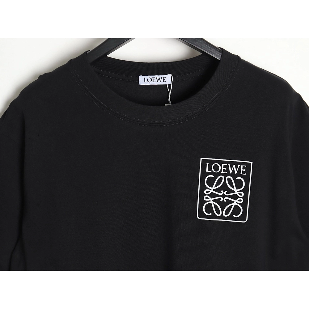 Loewe 23SS three-dimensional embossed four-leaf clover short-sleeved T-shirt TSK1,All order with free shipping Loewe