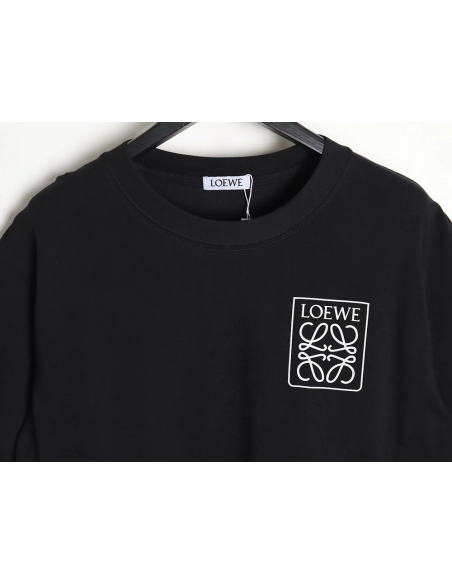 Loewe 23SS three-dimensional embossed four-leaf clover short-sleeved T-shirt TSK1,All order with free shipping Loewe
