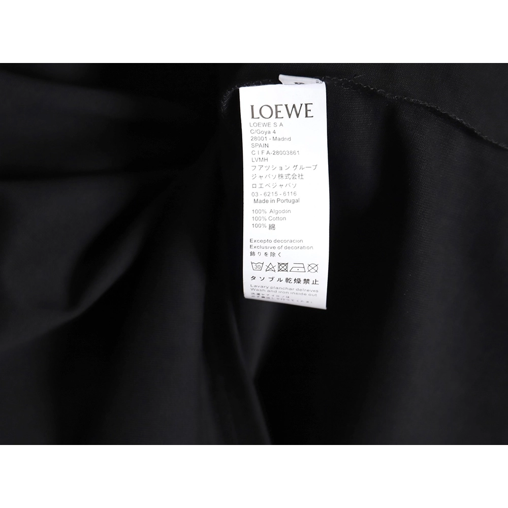 Loewe 23SS three-dimensional embossed four-leaf clover short-sleeved T-shirt TSK1,All order with free shipping Loewe