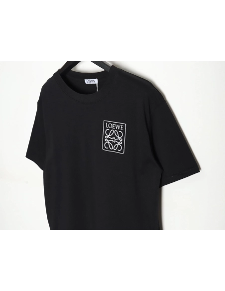 Loewe 23SS three-dimensional embossed four-leaf clover short-sleeved T-shirt TSK1,All order with free shipping Loewe