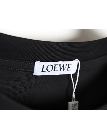 Loewe 23SS three-dimensional embossed four-leaf clover short-sleeved T-shirt TSK1,All order with free shipping Loewe