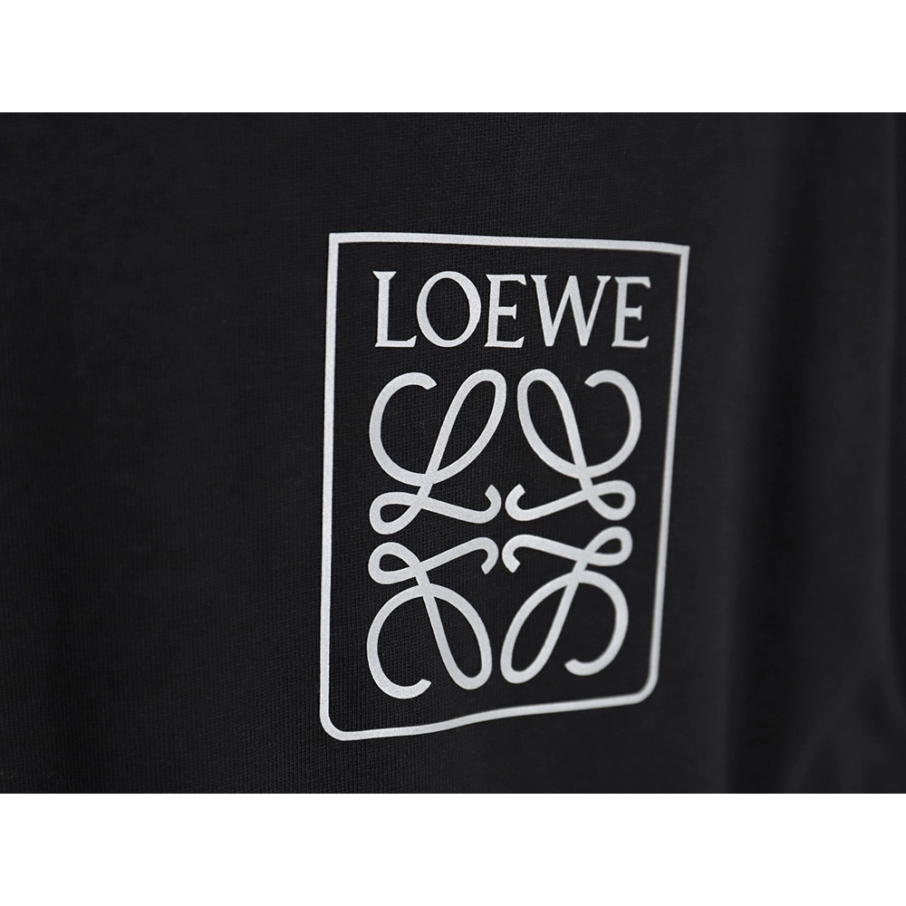 Loewe 23SS three-dimensional embossed four-leaf clover short-sleeved T-shirt TSK1,All order with free shipping Loewe