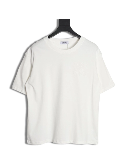 Loewe 23SS three-dimensional embossed four-leaf clover short-sleeved T-shirt,All order with free shipping Loewe