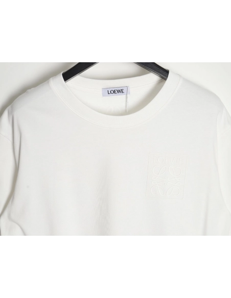 Loewe 23SS three-dimensional embossed four-leaf clover short-sleeved T-shirt,All order with free shipping Loewe