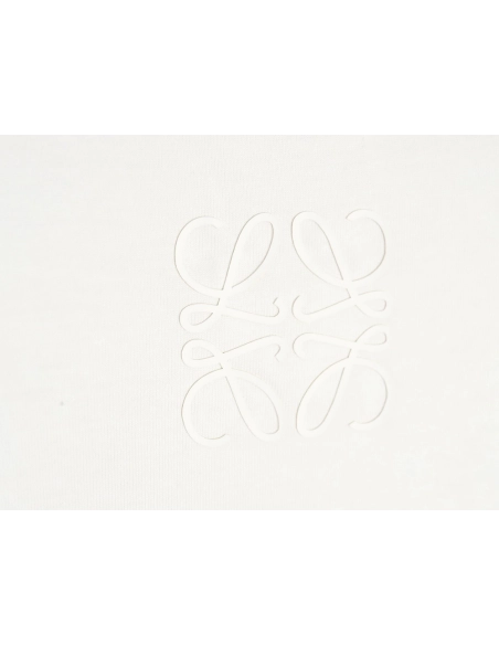 Loewe 23SS three-dimensional embossed four-leaf clover short-sleeved T-shirt,All order with free shipping Loewe