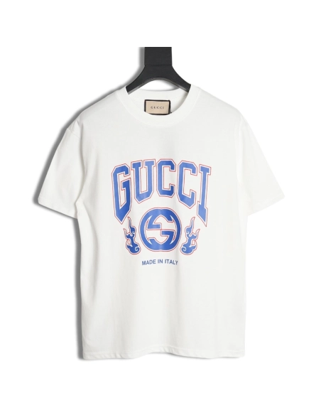 Reps Gucci dragon print contrast print t-shirt,All order with free shipping Reps Gucci