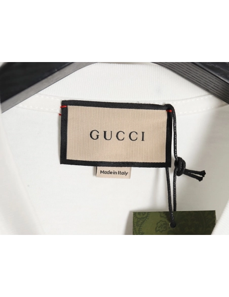 Reps Gucci dragon print contrast print t-shirt,All order with free shipping Reps Gucci