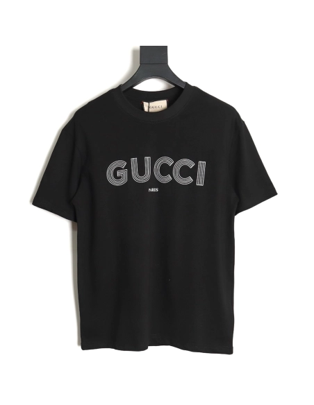 Reps Gucci printed simple T-shirt TSK1,All order with free shipping Reps Gucci