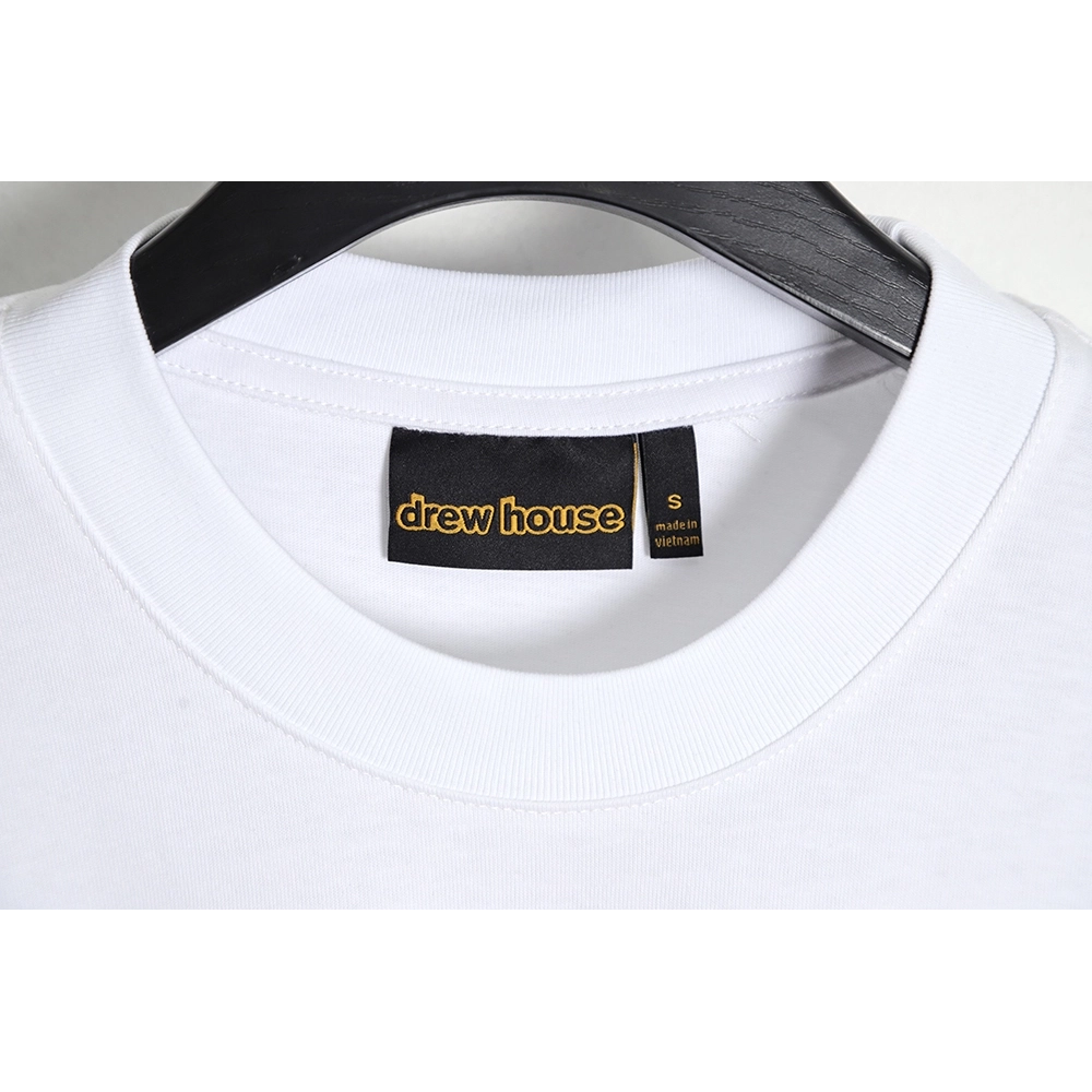 Drew House Smile Embroidered Short Sleeve T-Shirt,All order with free shipping drew house