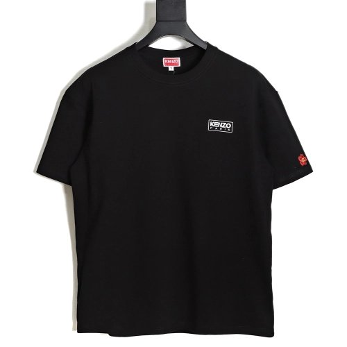 KENZO x NIGO joint block letter print embroidery short-sleeved T-shirt TSK1,All order with free shipping Kenzo