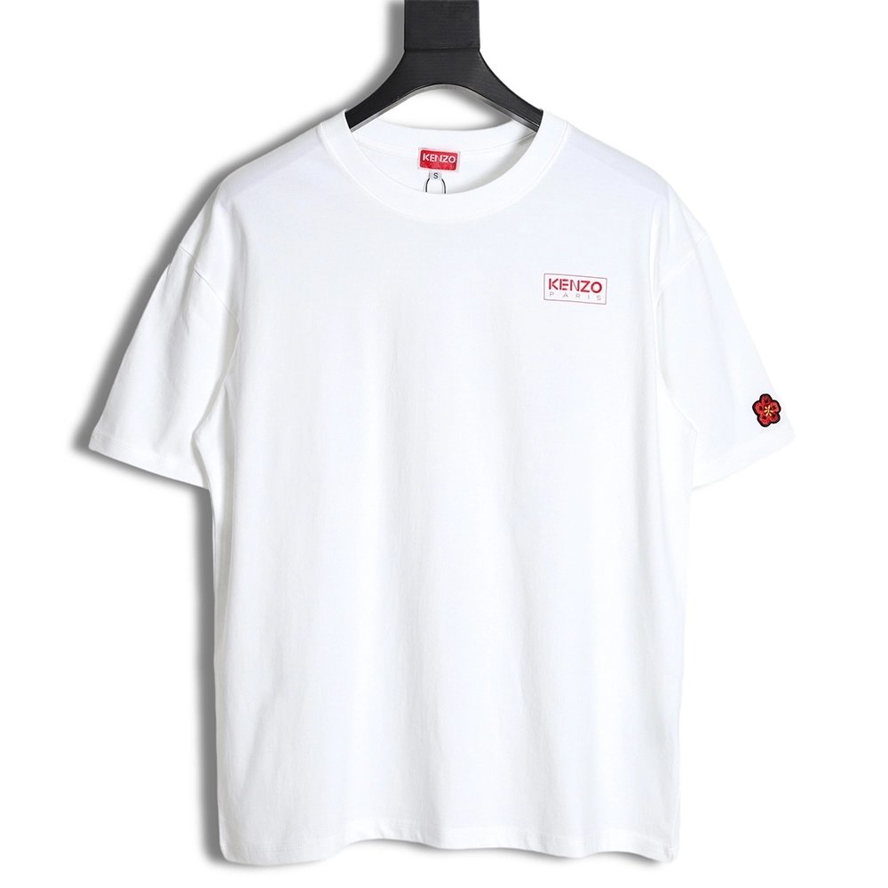 KENZO x NIGO joint block letter print embroidery short-sleeved T-shirt,All order with free shipping Kenzo